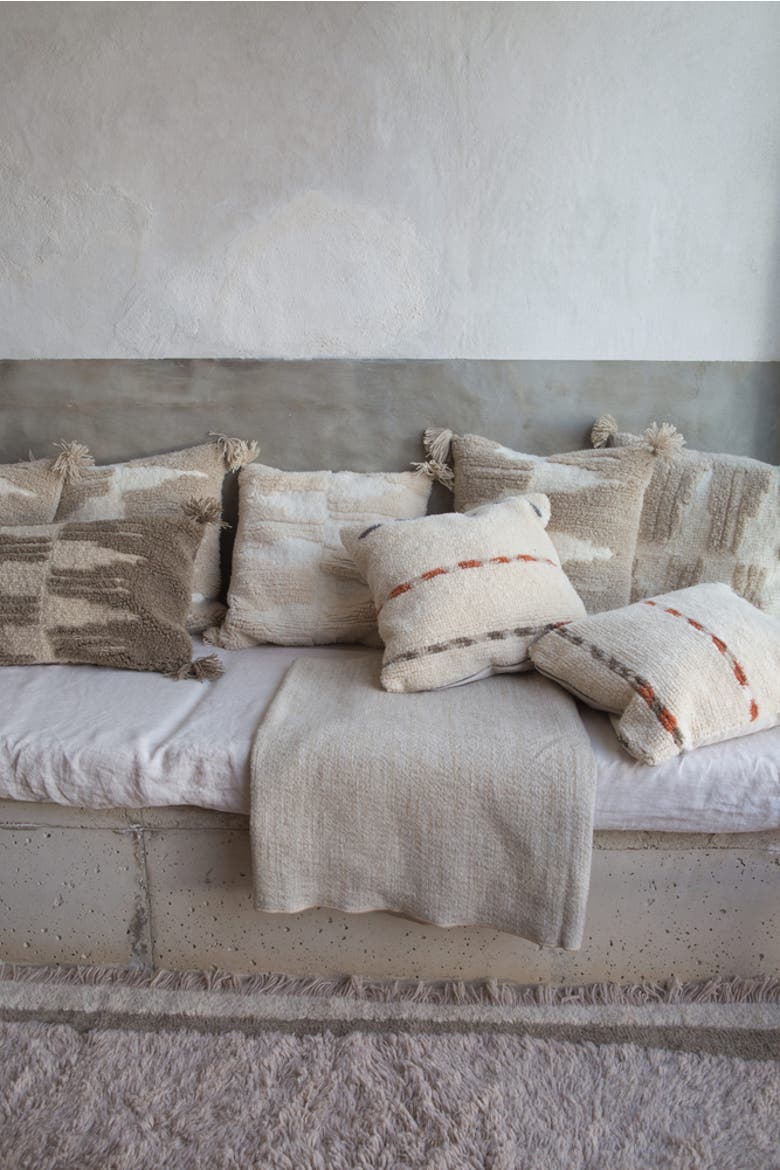 Nomad cushion Zagros, Alternate, color, Brown, Seashell