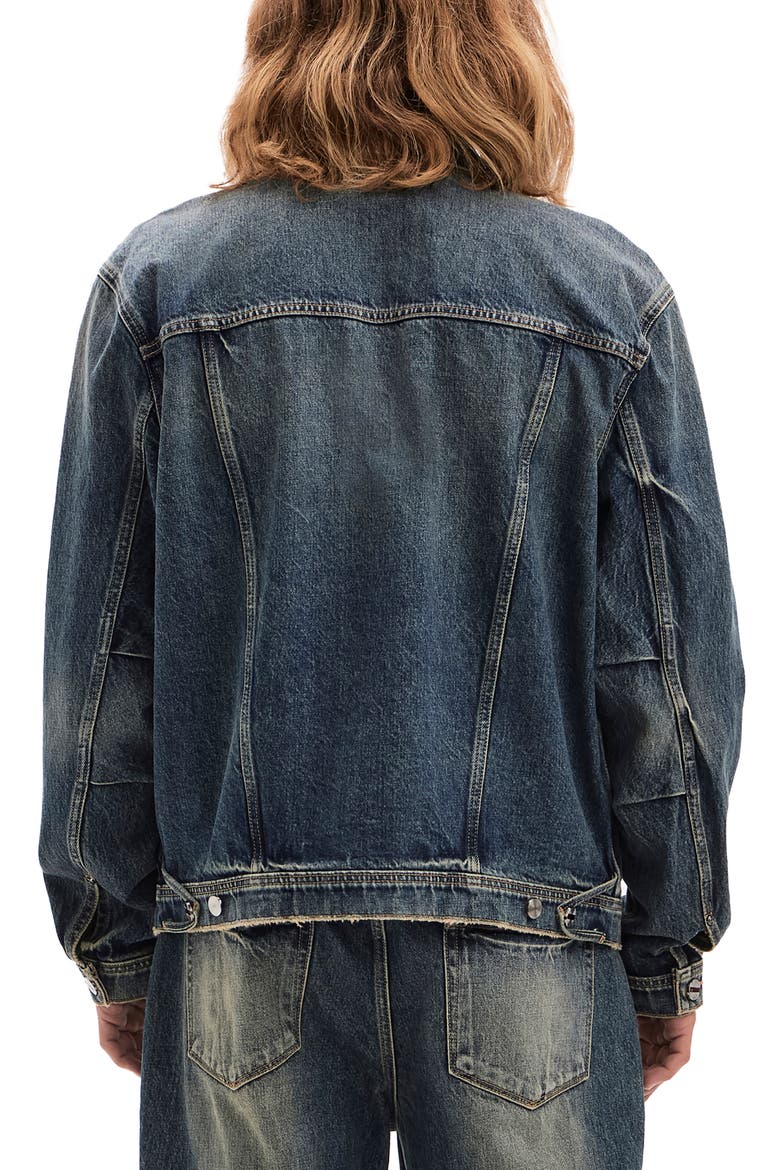 Denim Trucker Jacket, Alternate, color, MORETTI