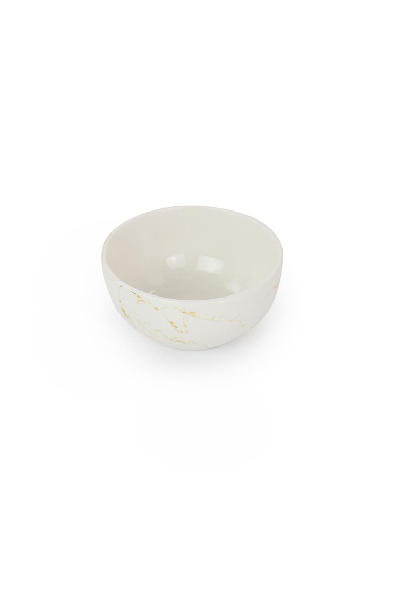 Fine Marble 16 Piece Stoneware Dinnerware Set, Alternate, color, White