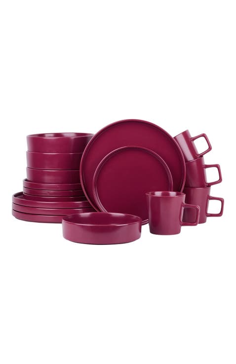 Cleo Stoneware 16-Piece Dinnerware Set
