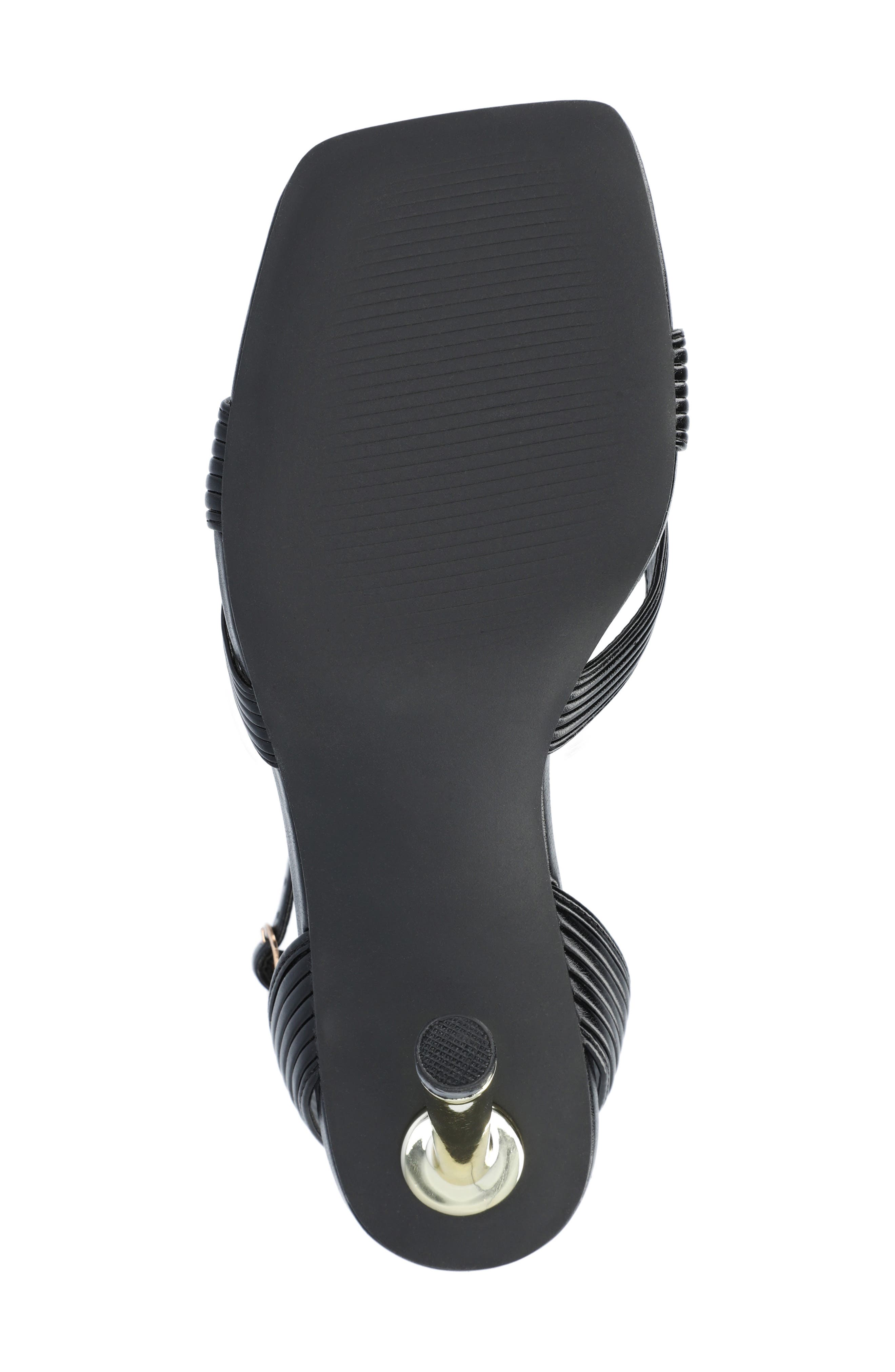 Journee Collection Annett Ribbed Strap Pump, Alternate, color, Black