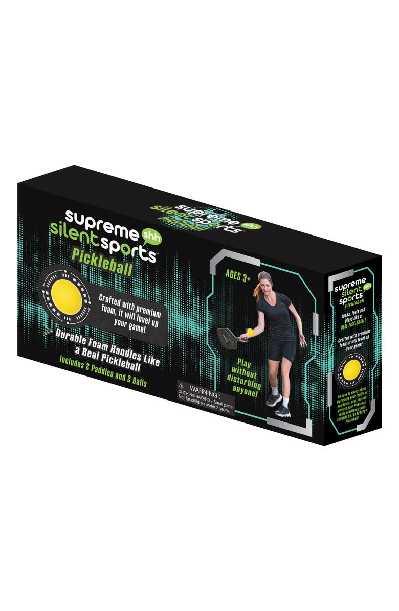 SNUGGIE Silent Pickleball Set, Alternate, color, Black