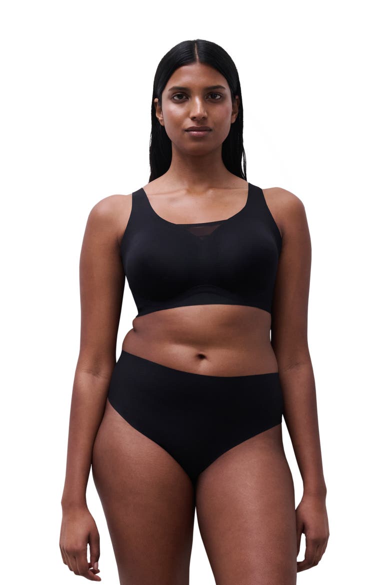 Defi High Cut Briefs, Alternate, color, BLACK