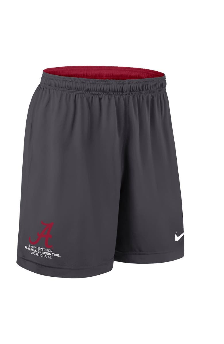 Nike Men's Nike Crimson/Charcoal Alabama Crimson Tide 2025 Sideline Reversible Performance Shorts, Alternate, color, Crimson