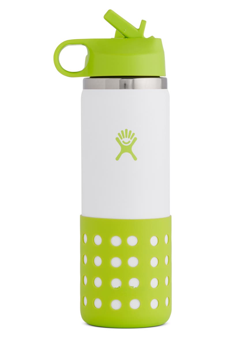 Kids' 20-Ounce Wide Mouth Bottle with Straw Lid, Main, color, JUNGLE