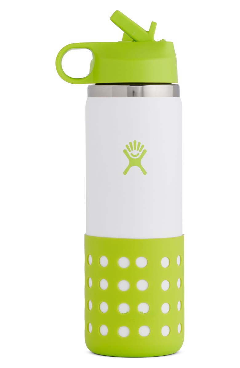 Hydro Flask Kids' 20-Ounce Wide Mouth Bottle with Straw Lid, Main, color, 
