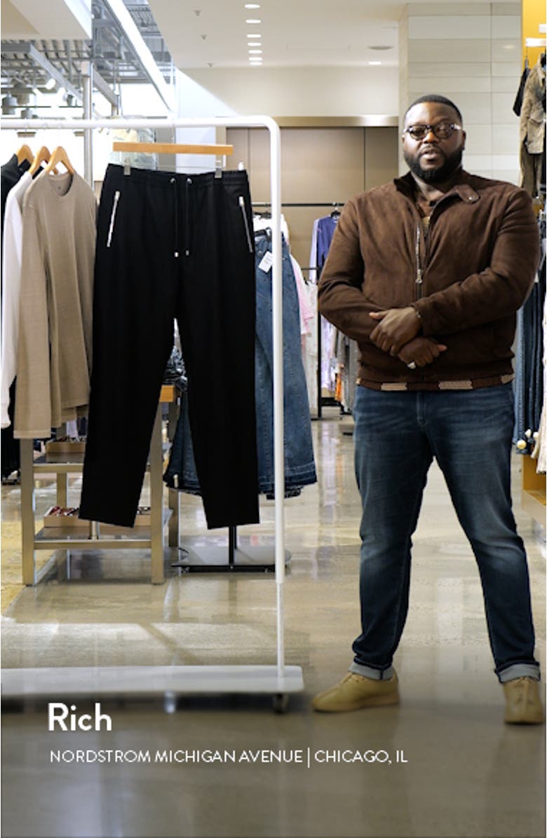 Wool Blend Flannel Travel Pants, sales video thumbnail