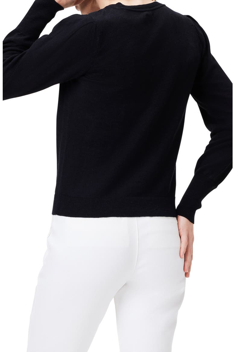 Slub Cotton Blend Sweater, Alternate, color, BLACK ONYX