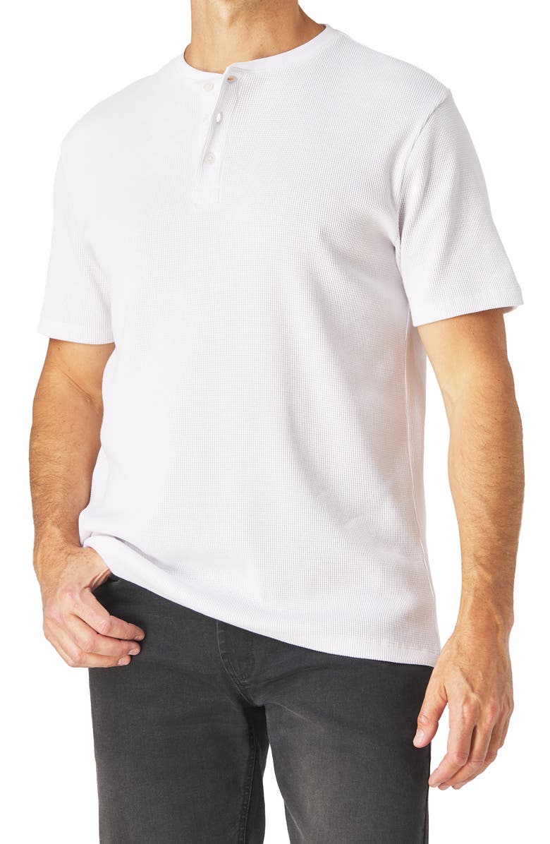 Slate & Stone Short Sleeve Waffle Knit Henley, Alternate, color, 