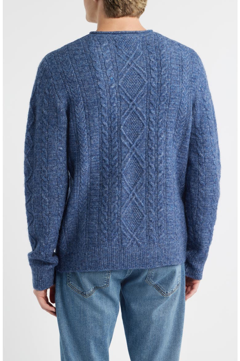 Tri-Blend Fisherman Sweater, Alternate, color, NAVY