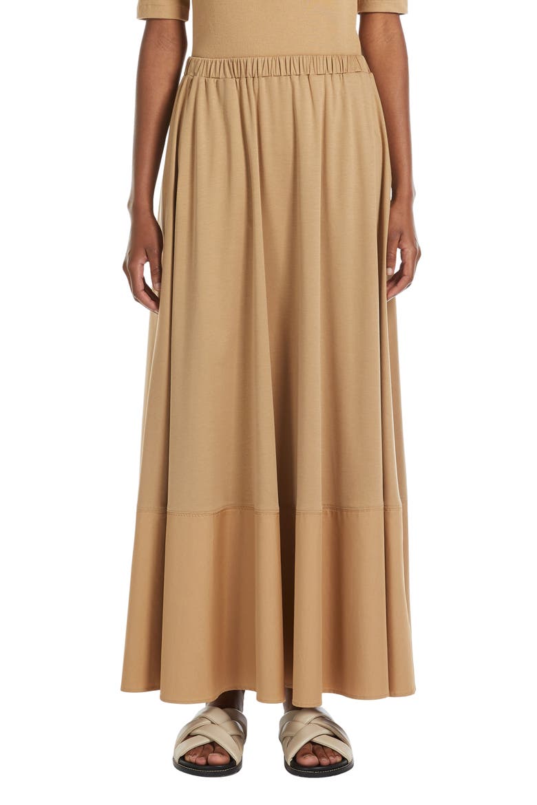 Roal Modal Blend Maxi Skirt, Main, color, CAMEL