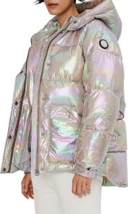 Noize Belted Oversize Hooded Puffer Coat