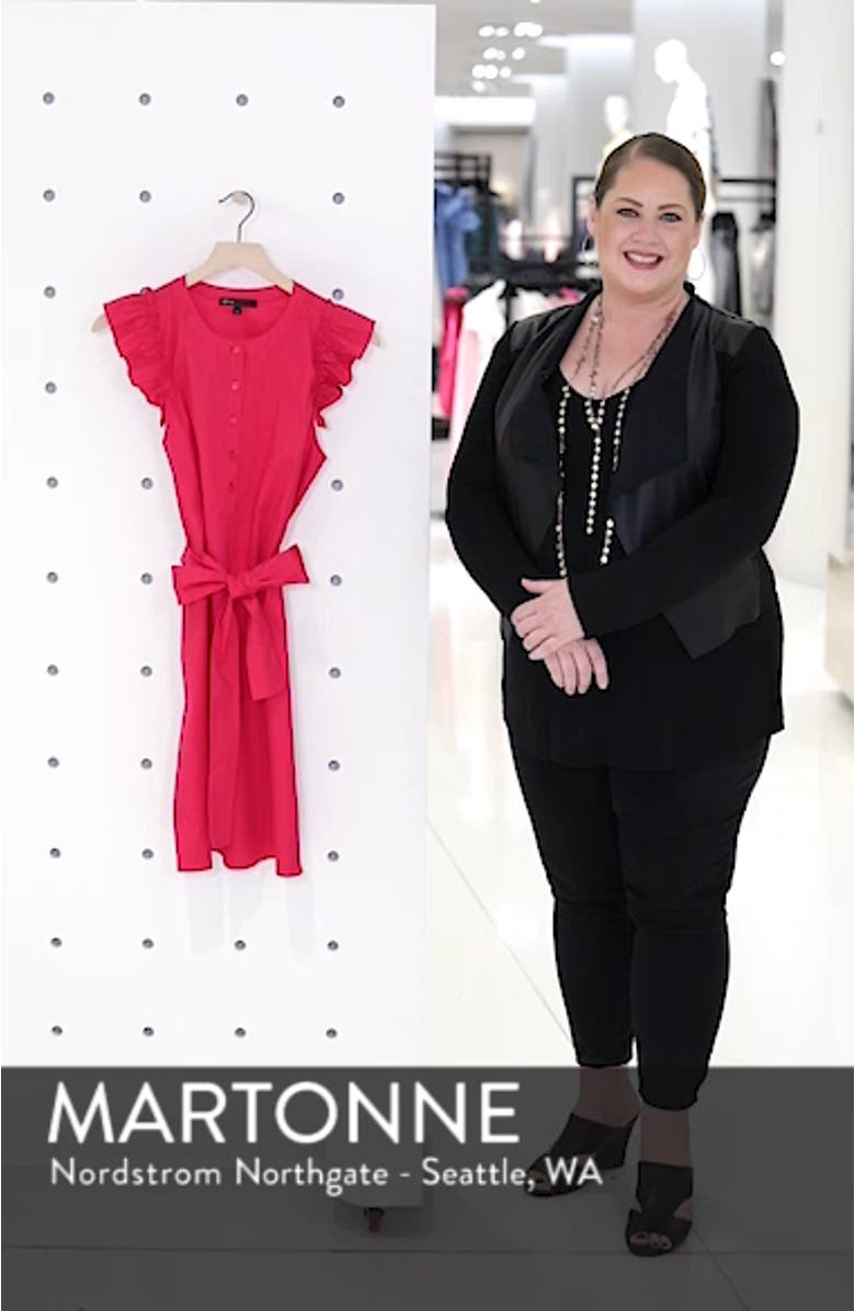 Gibson x Hi Sugarplum! Flamenco Ruffle Trim Dress, sales video thumbnail