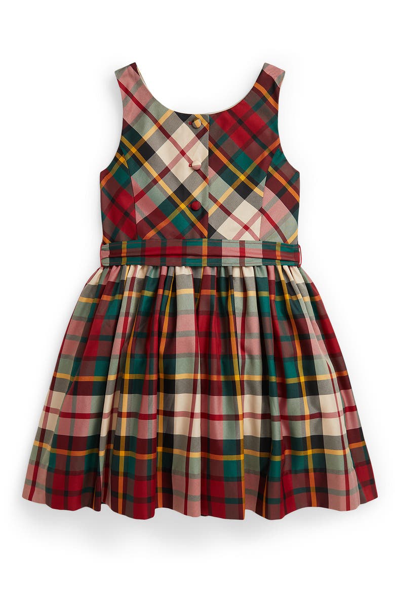 Polo Ralph Lauren Kids' Plaid Sleeveless Dress, Alternate, color,
