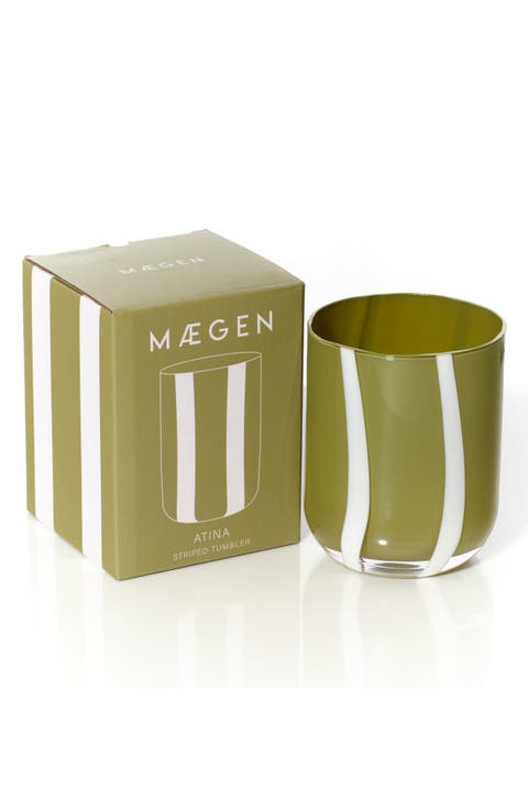 Atina Striped Tumbler