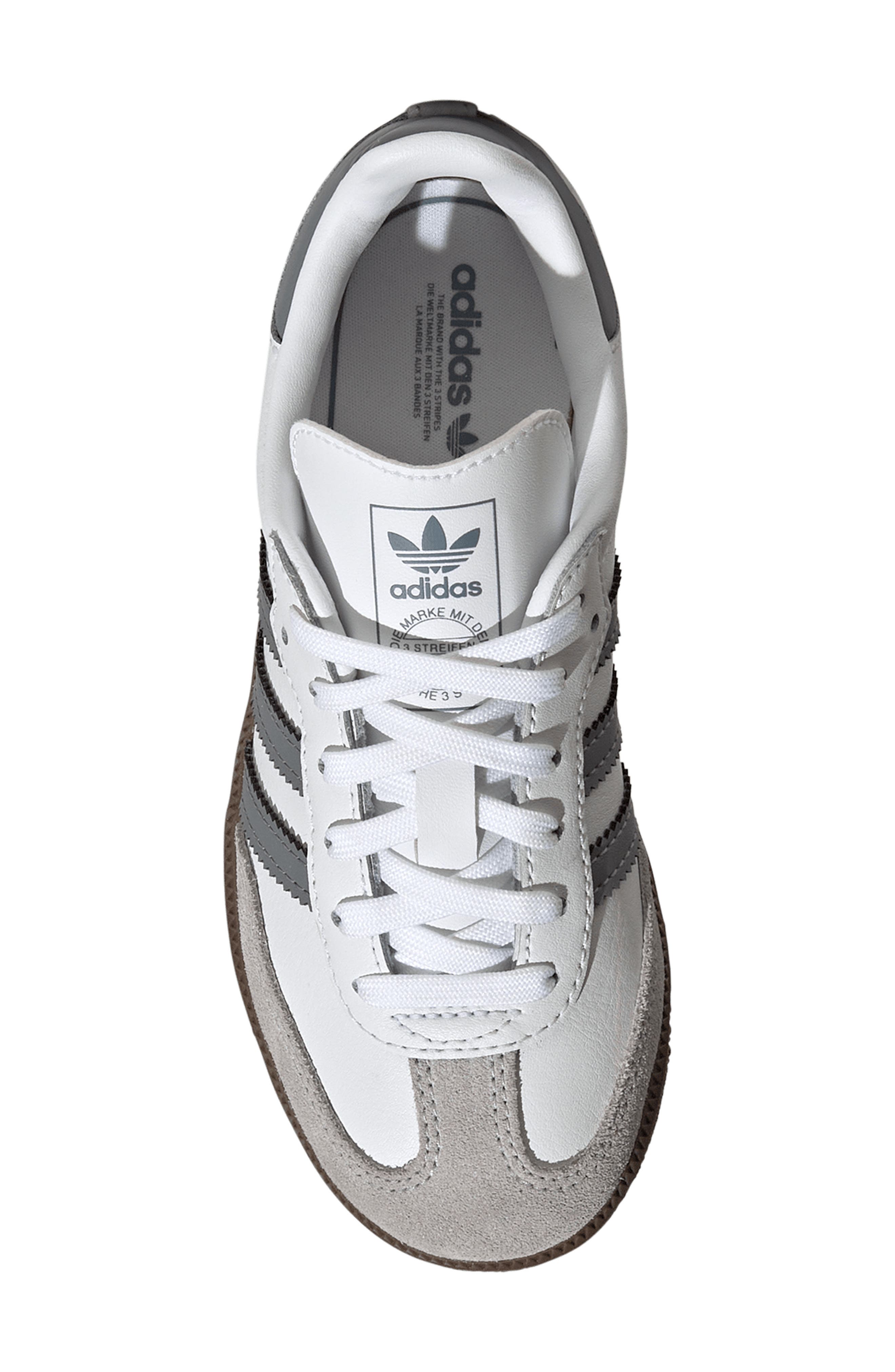 adidas Kids
 Samba OG Sneaker, Alternate, color, White/ Grey/ Gum