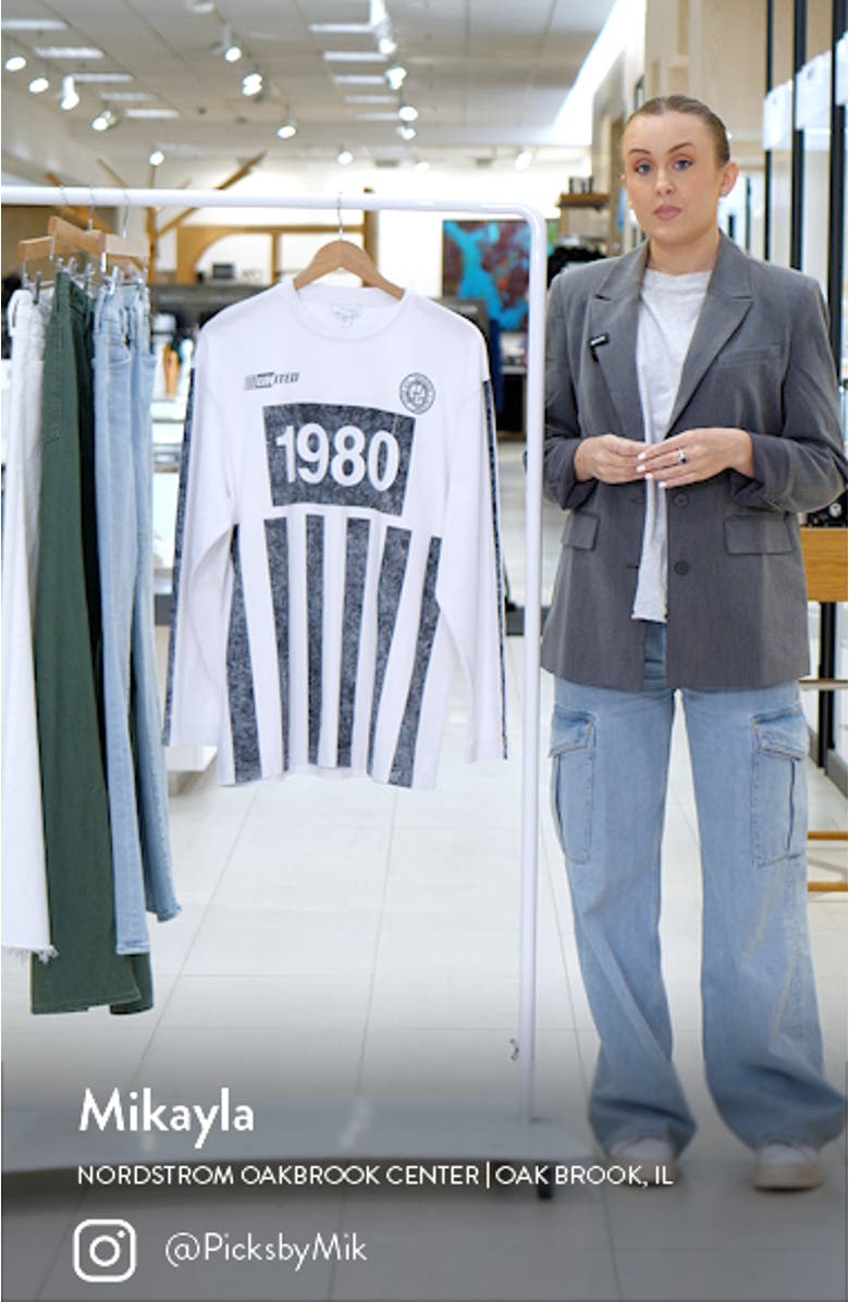 1980 Sporty Skater Cotton Graphic T-Shirt, sales video thumbnail