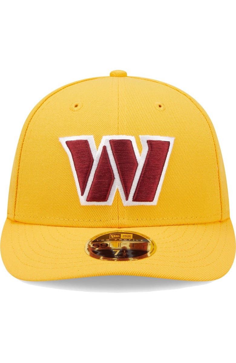 New Era Men's New Era Gold Washington Commanders Omaha Low Profile 59FIFTY Fitted Hat, Alternate, color, 