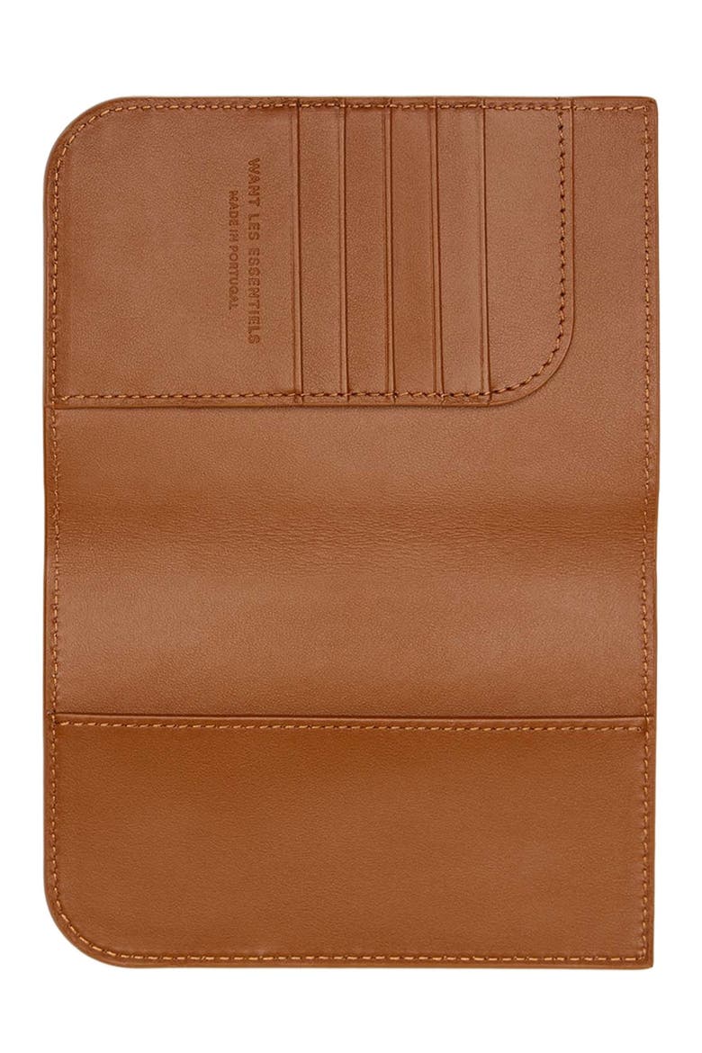Arch Smooth Leather Passport Cover, Alternate, color, Cuero
