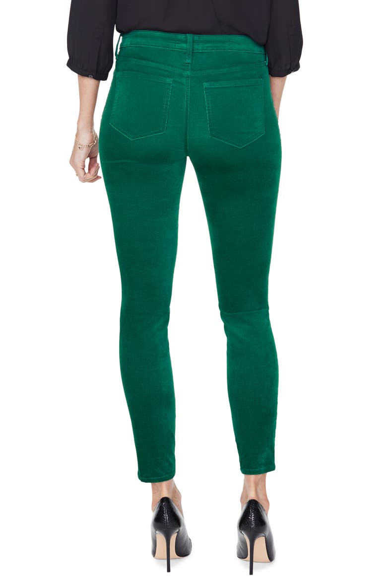 Ami Stretch Velvet Skinny Pants, Alternate, color, MOUNTAIN PINE