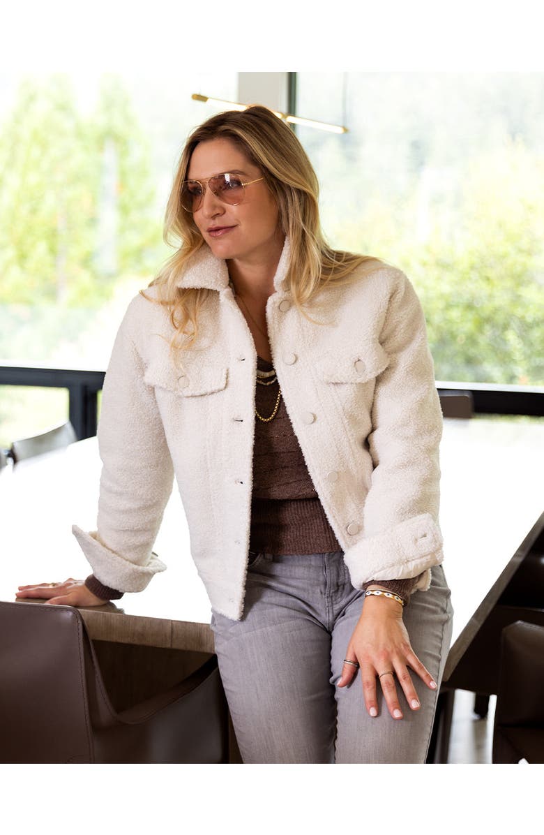 Carve Designs Rhea Boucle Trucker, Alternate, color, Birch