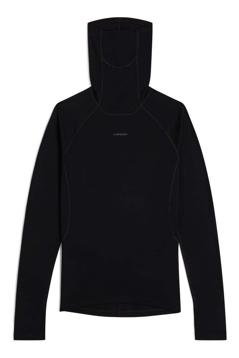 300 Polar MerinoFine Turtleneck Top, Alternate, color, BLACK