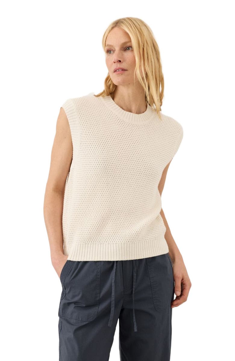 Pact Organic Cotton Shoreline Relaxed Shell, Alternate, color, Cream