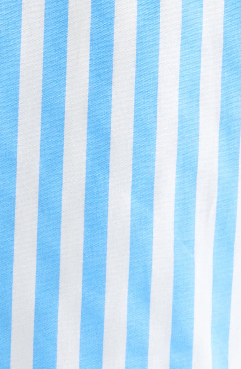 SUGARLIPS Saida Stripe Ruffle Midi Dress, Alternate, color, Blue-White-Stripe