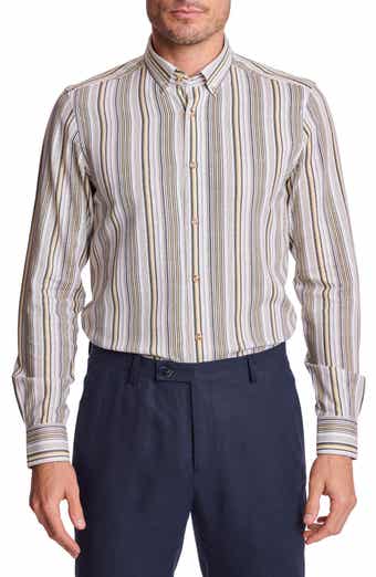 Brian Linen Blend Button-Down Shirt