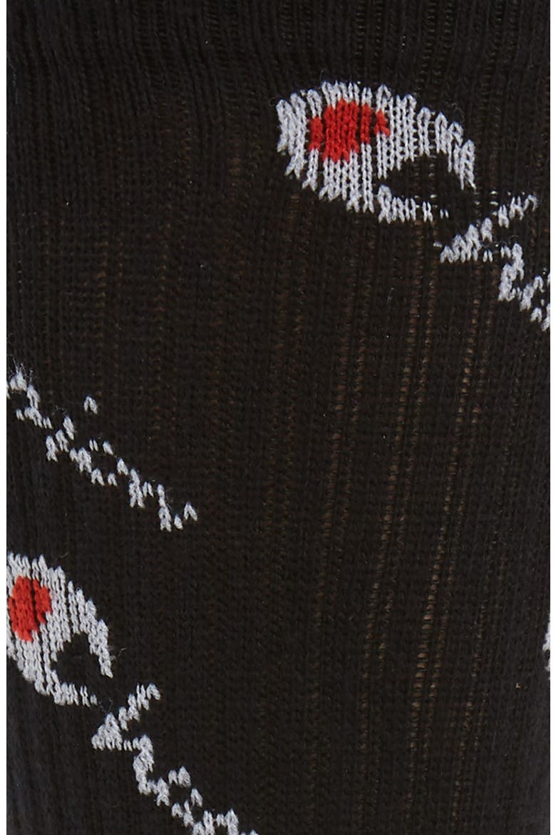 Script Logo Socks, Alternate, color, BLACK