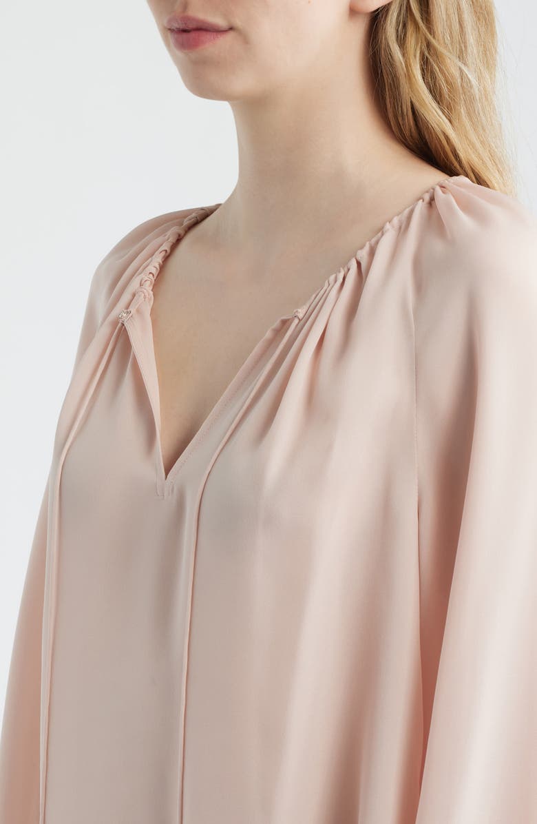 FRAME The Balloon Silk Top, Alternate, color, Taffy