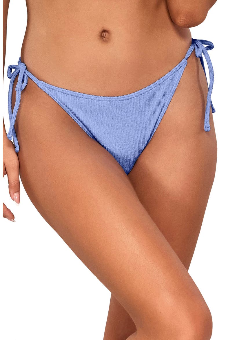 Taryn Tie Side Bikini Swim Bottoms, Alternate, color, Hydrangea