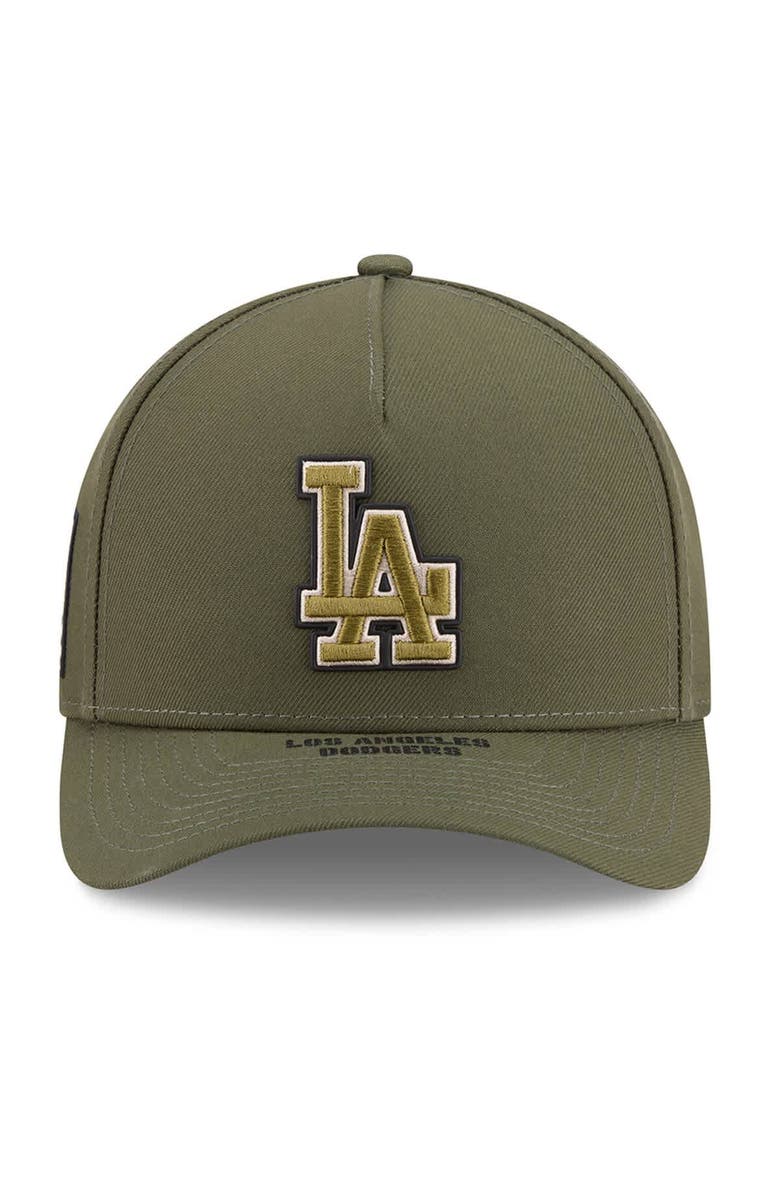 New Era Youth New Era Olive Los Angeles Dodgers 2026 Armed Forces Day 9FORTY M-Crown Adjustable Hat, Alternate, color, Olive
