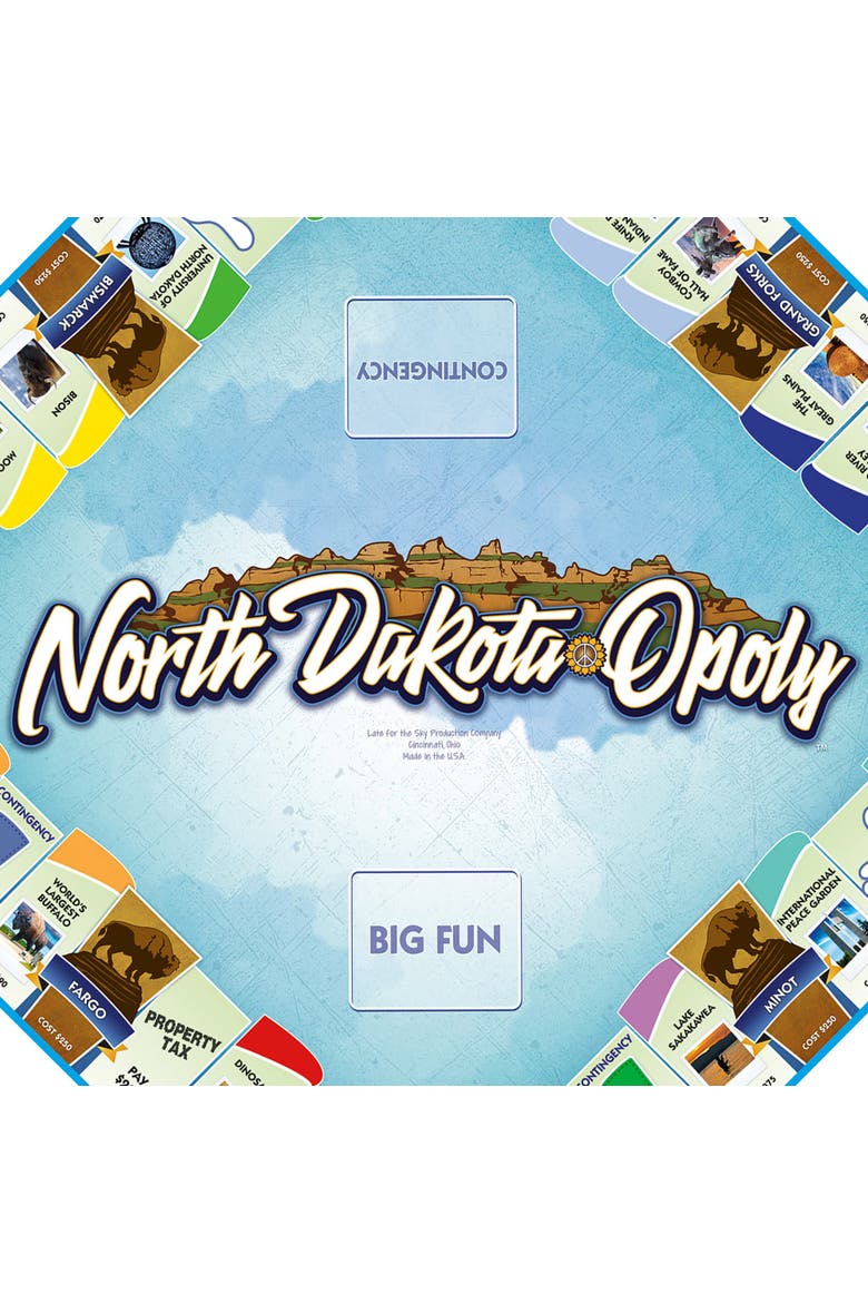 North Dakotaopoly Monopoly Board Game, Alternate, color, Multicolored