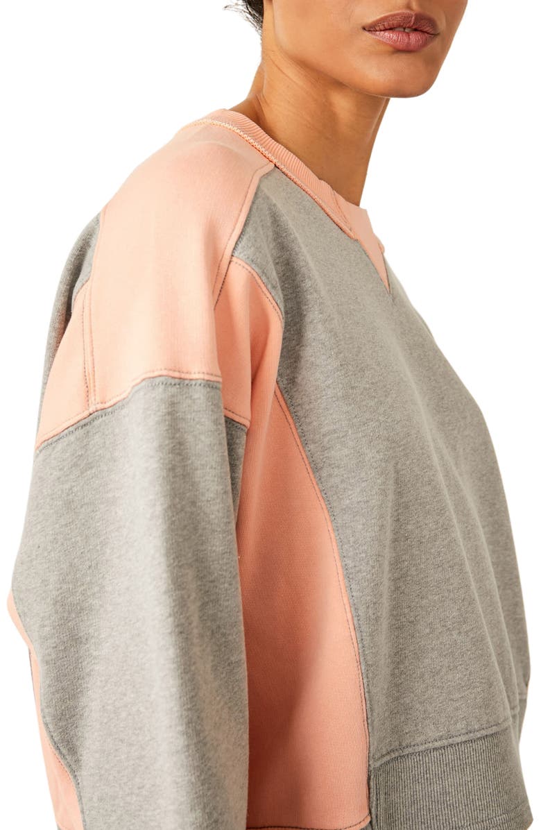 Free People Intercept Colorblock Sweatshirt, Alternate, color,