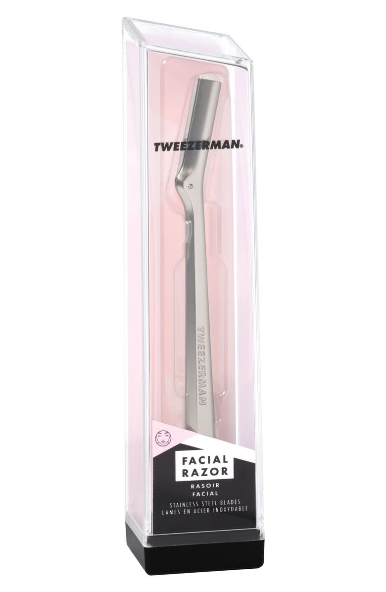 TWEEZERMAN Facial Razor, Alternate, color, Silver