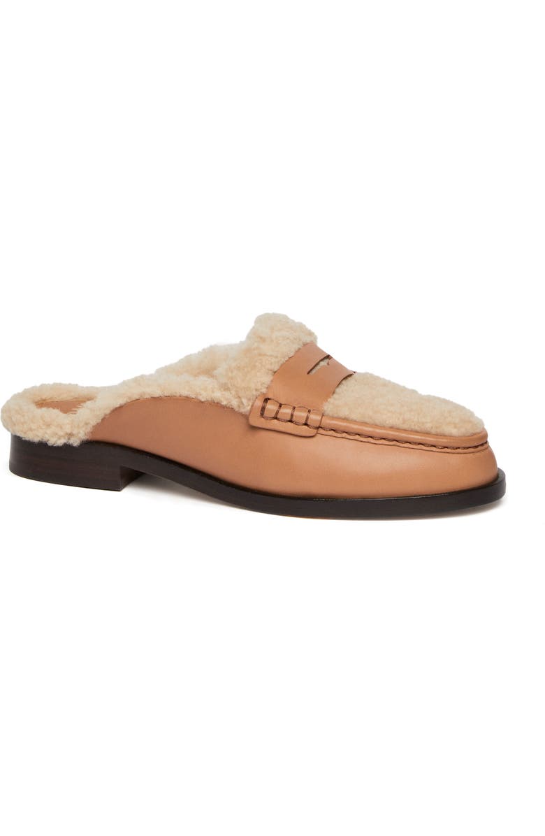 PAIGE Emmett Genuine Shearling Lined Loafer Mule, Main, color,