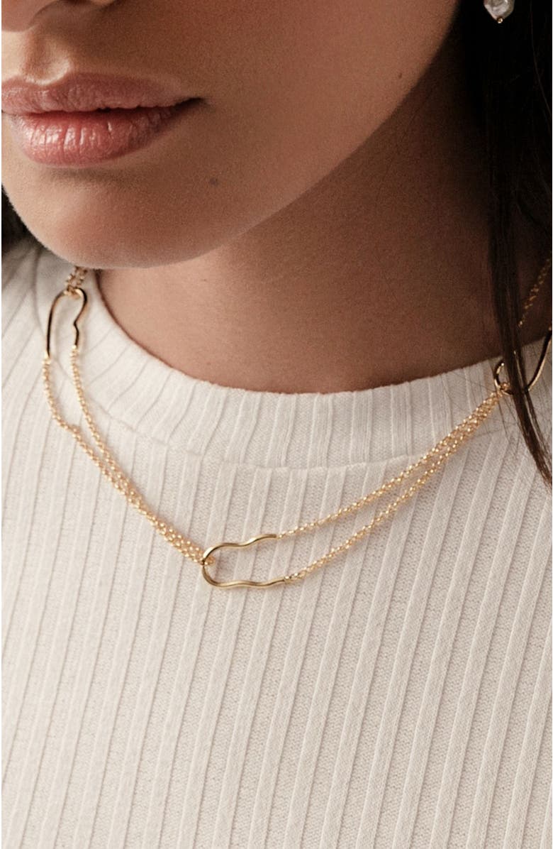 PIERETTI Nicole necklace, Alternate, color, Gold Plate