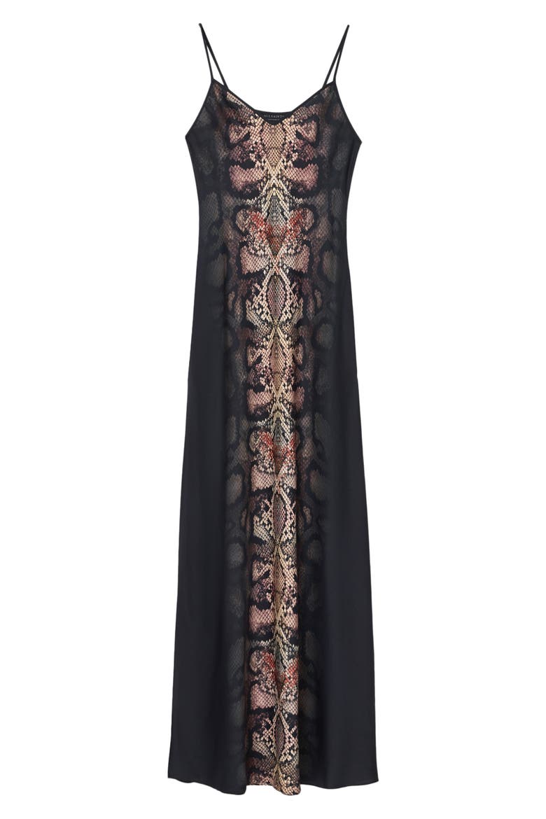 Bryony Snakeskin Print Slipdress, Alternate, color, OPHIS BLACK