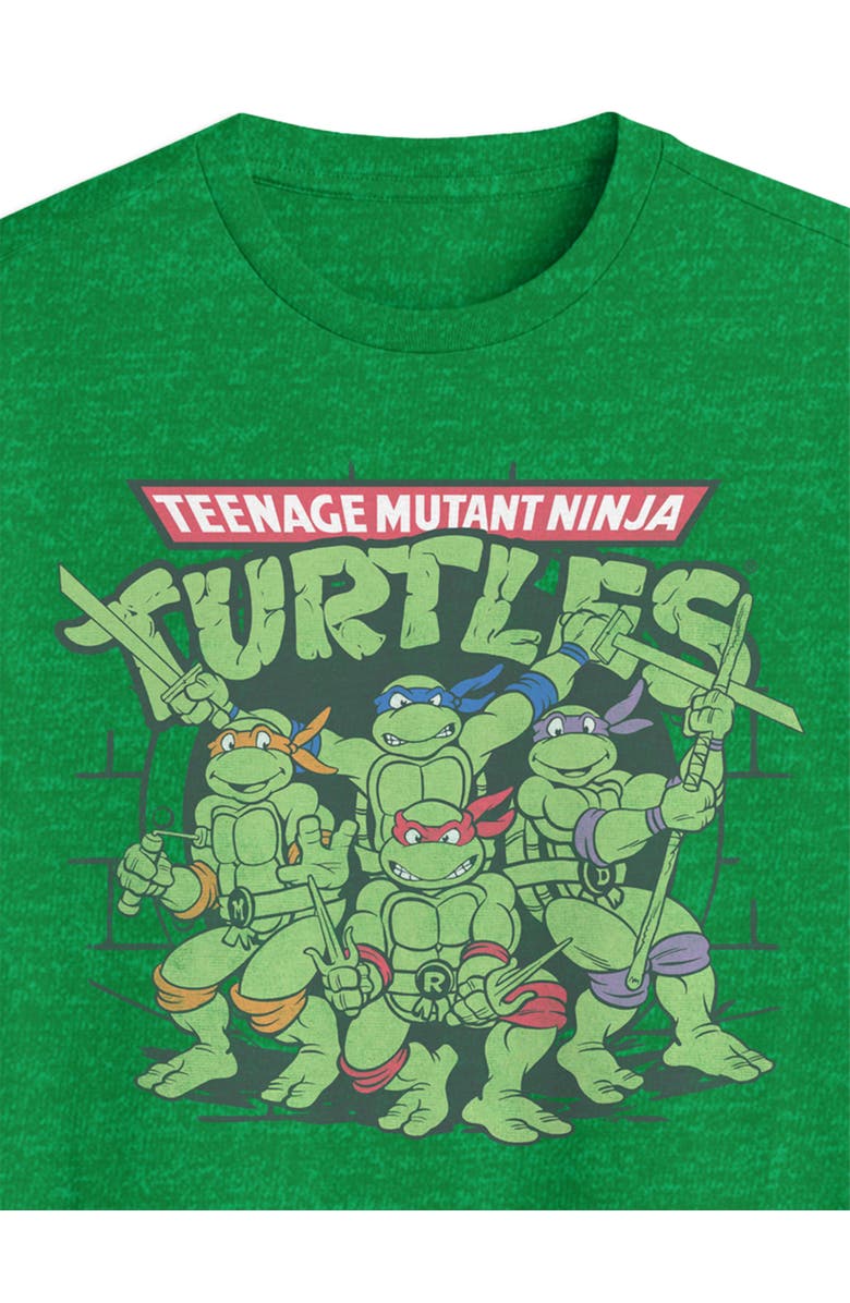 True Nation by DXL Big & Tall Teenage Mutant Ninja Turtles Tunnel Graphic Tee, Alternate, color, Kelly Heather
