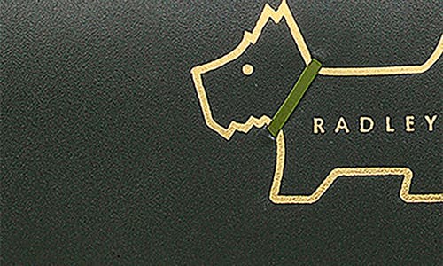 Radley Heritage Dog Outline Flap Wallet In Green