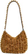 Rabanne Genuine Shearling Shoulder Bag