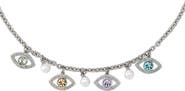Kurt Geiger London Pavé Evil Eye Charm Necklace