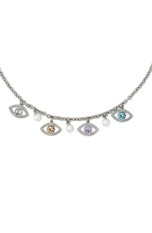 Kurt Geiger London Pavé Evil Eye Charm Necklace