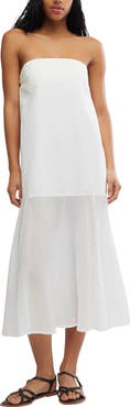 Free People Sabeen Tube Midi Dress