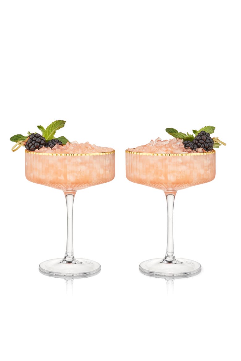 Meridian Crystal Coupe Glasses Set of 2, Alternate, color, Clear