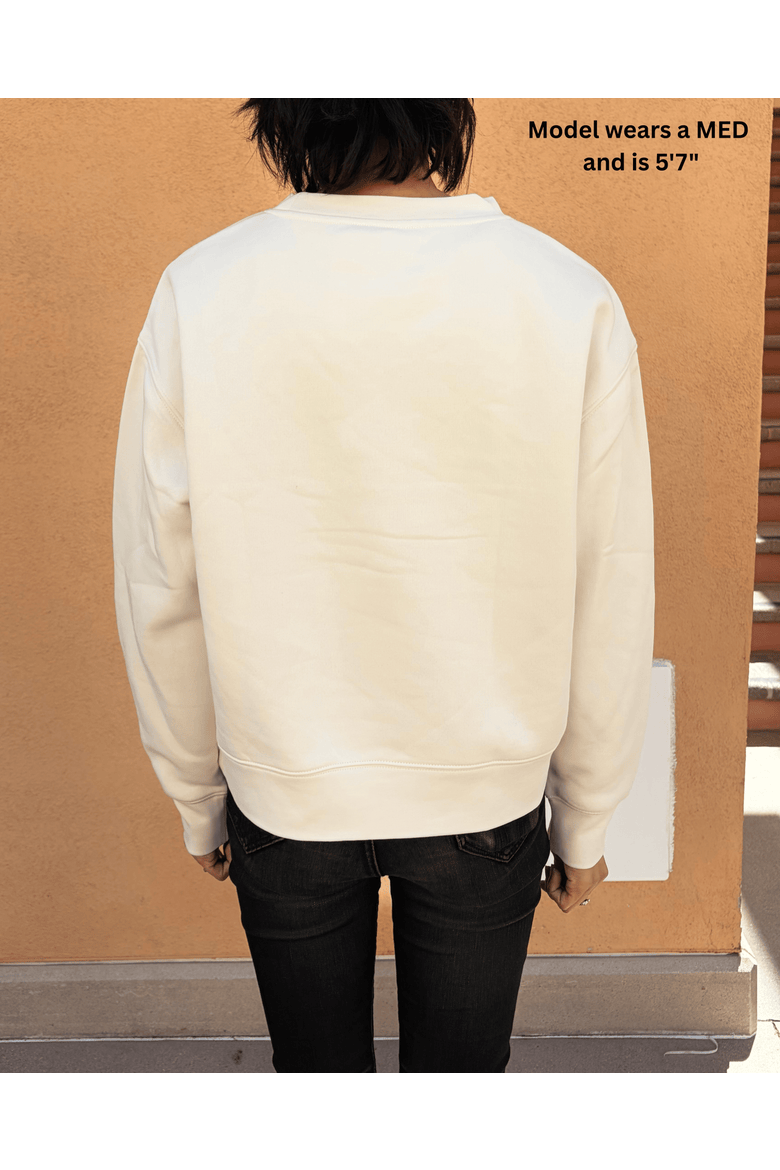 Love/Gratitude Sweatshirt + Manifestation Kit, Alternate, color, Ecru/Cream