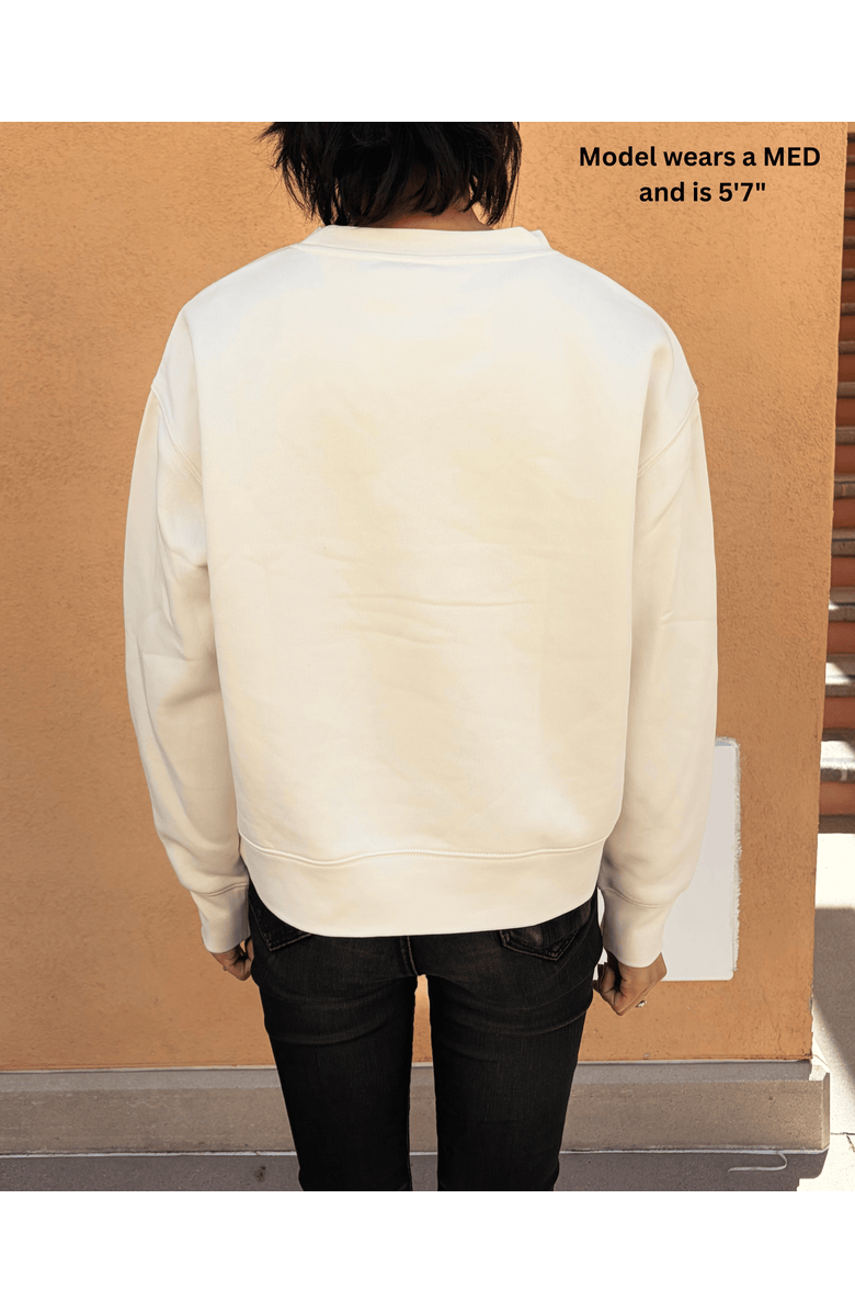 Conscious Ink Love/Gratitude Manifest Sweatshirt + Ink, Alternate, color, Ecru/Cream