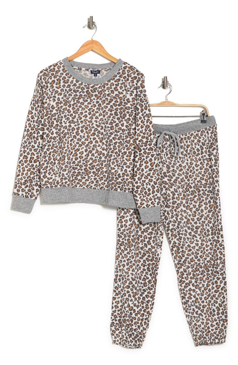 Splendid Printed Top & Joggers 2-Piece Pajama Set, Alternate, color, 