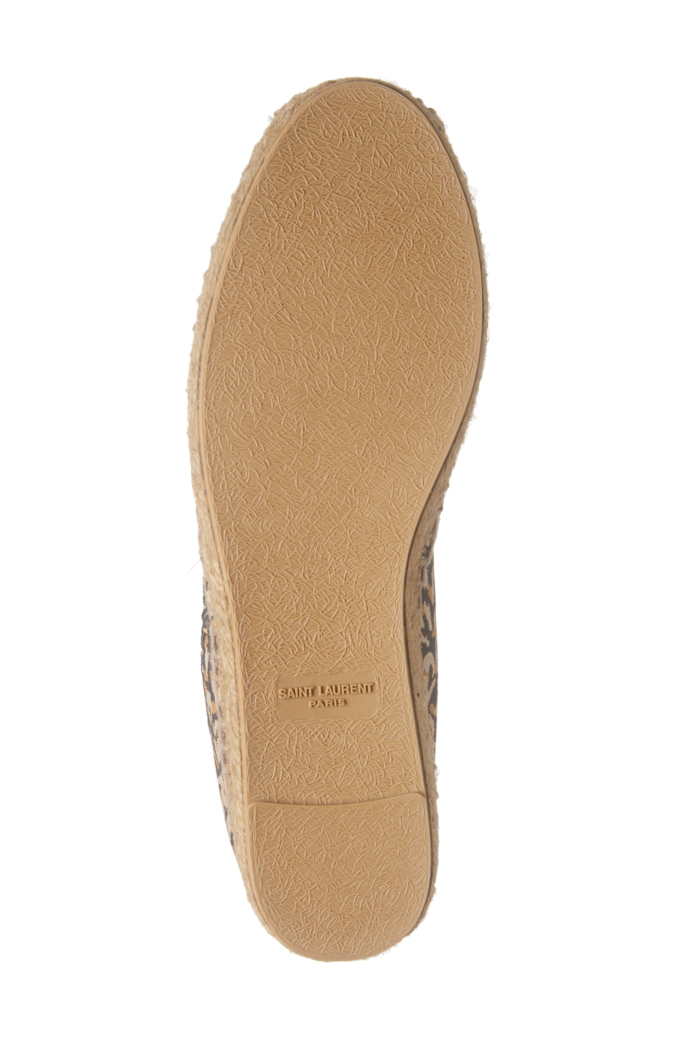 Saint Laurent Monogramme Espadrille Flat, Alternate, color, 